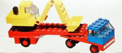 LEGO sættet Low-Loader with Excavator