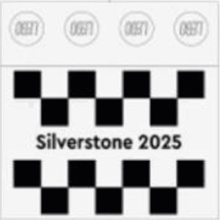 LEGO sættet 2025 Formula 1 British Grand Prix Tile