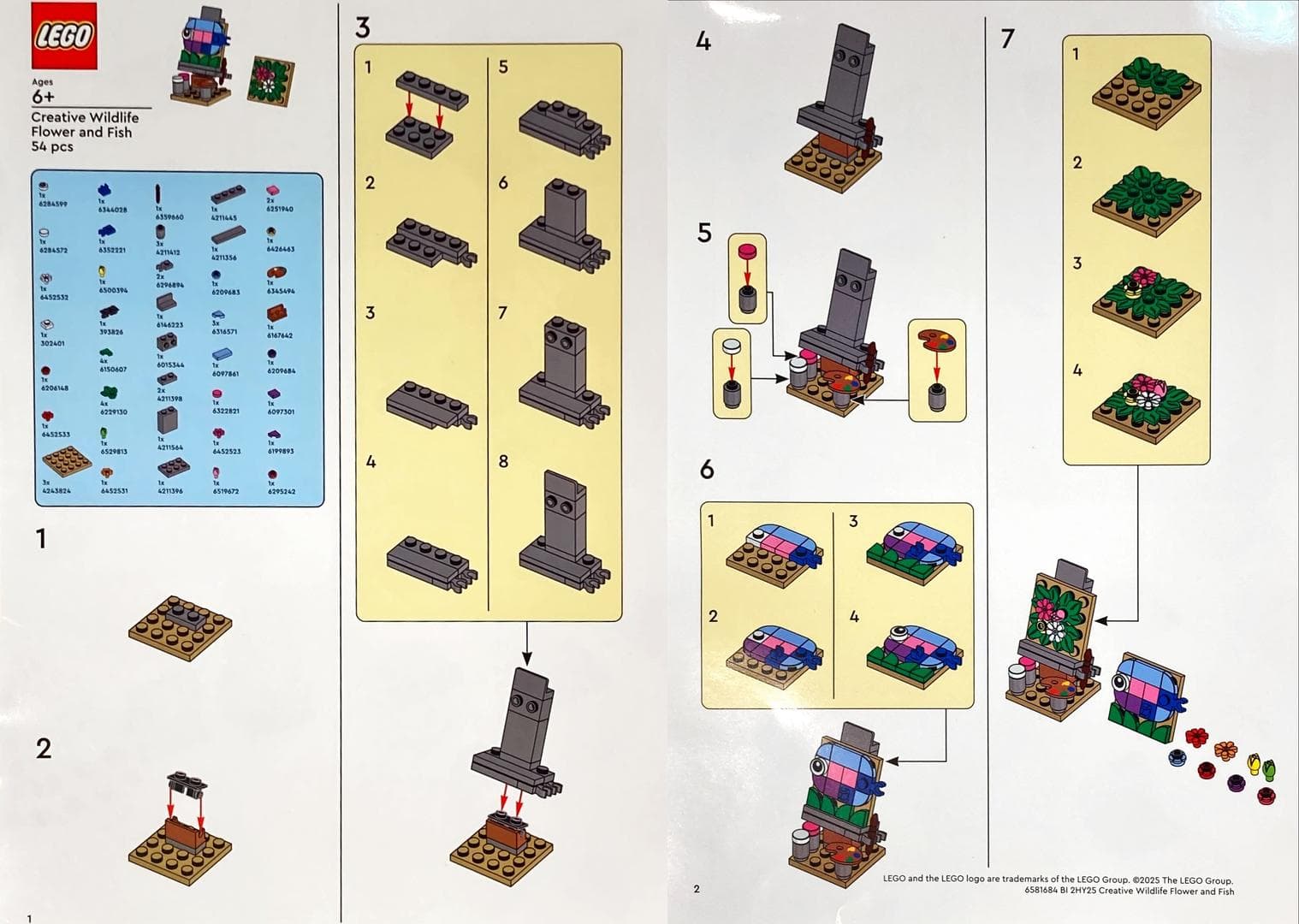 LEGO sættet Creative Wildlife Flower and Fish