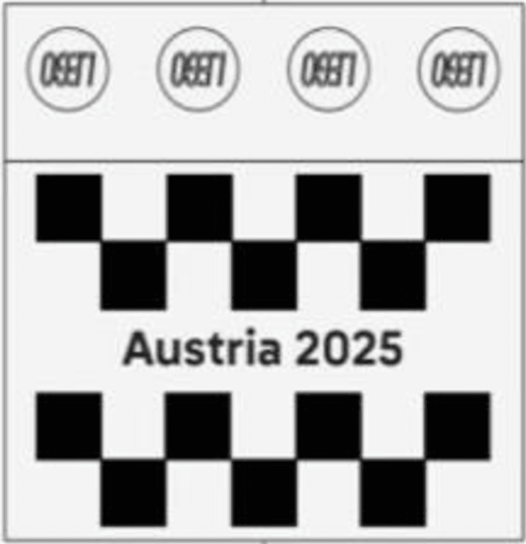 LEGO sættet 2025 Formula 1 Austrian Grand Prix Tile