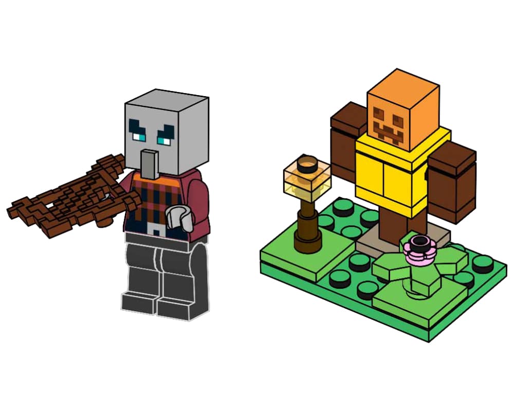 LEGO sættet Pillager with Training Dummy