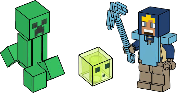 LEGO sættet Hero with Slime and Creeper