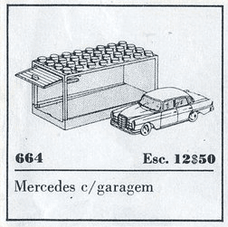 LEGO sættet 1:87 Mercedes 220 S