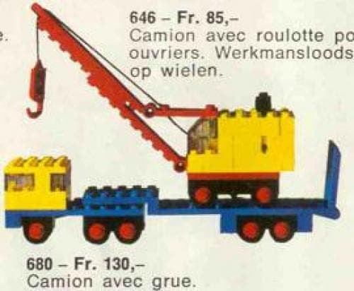 LEGO sættet Low-Loader and Crane