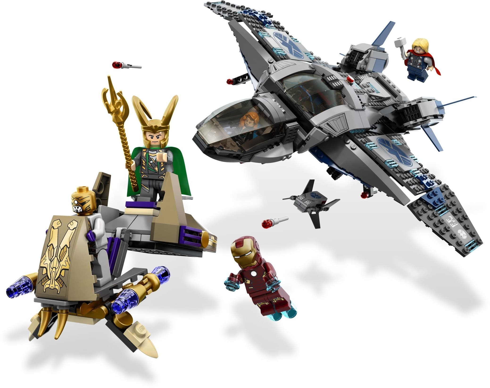 LEGO sættet Quinjet Aerial Battle