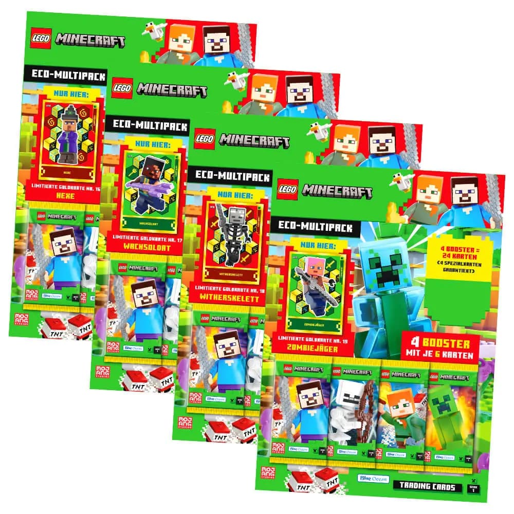 LEGO sættet Minecraft Trading Cards Series 1 - Eco-Multipack (German Version)