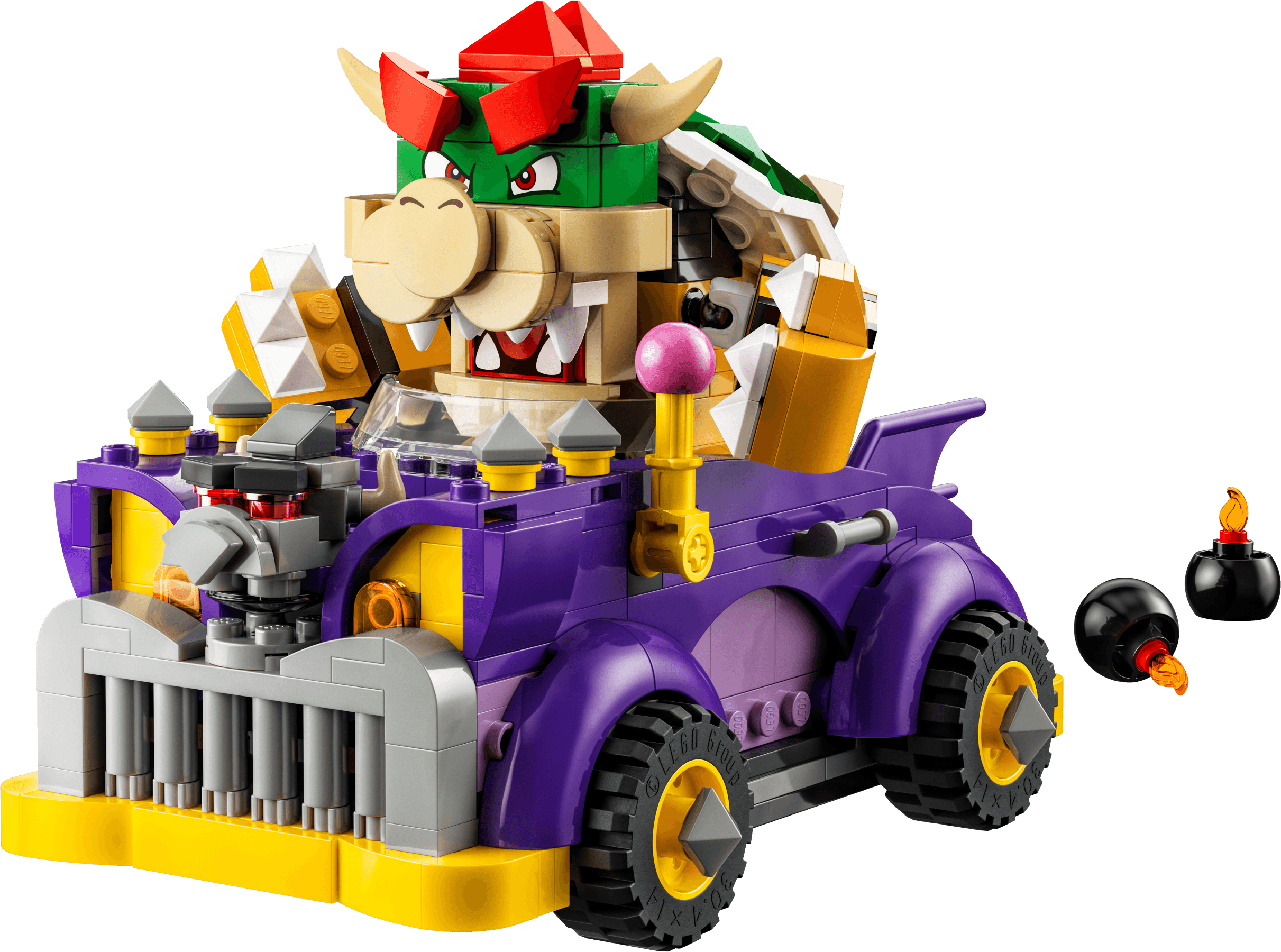LEGO sættet Bowser's Muscle Car Expansion Set