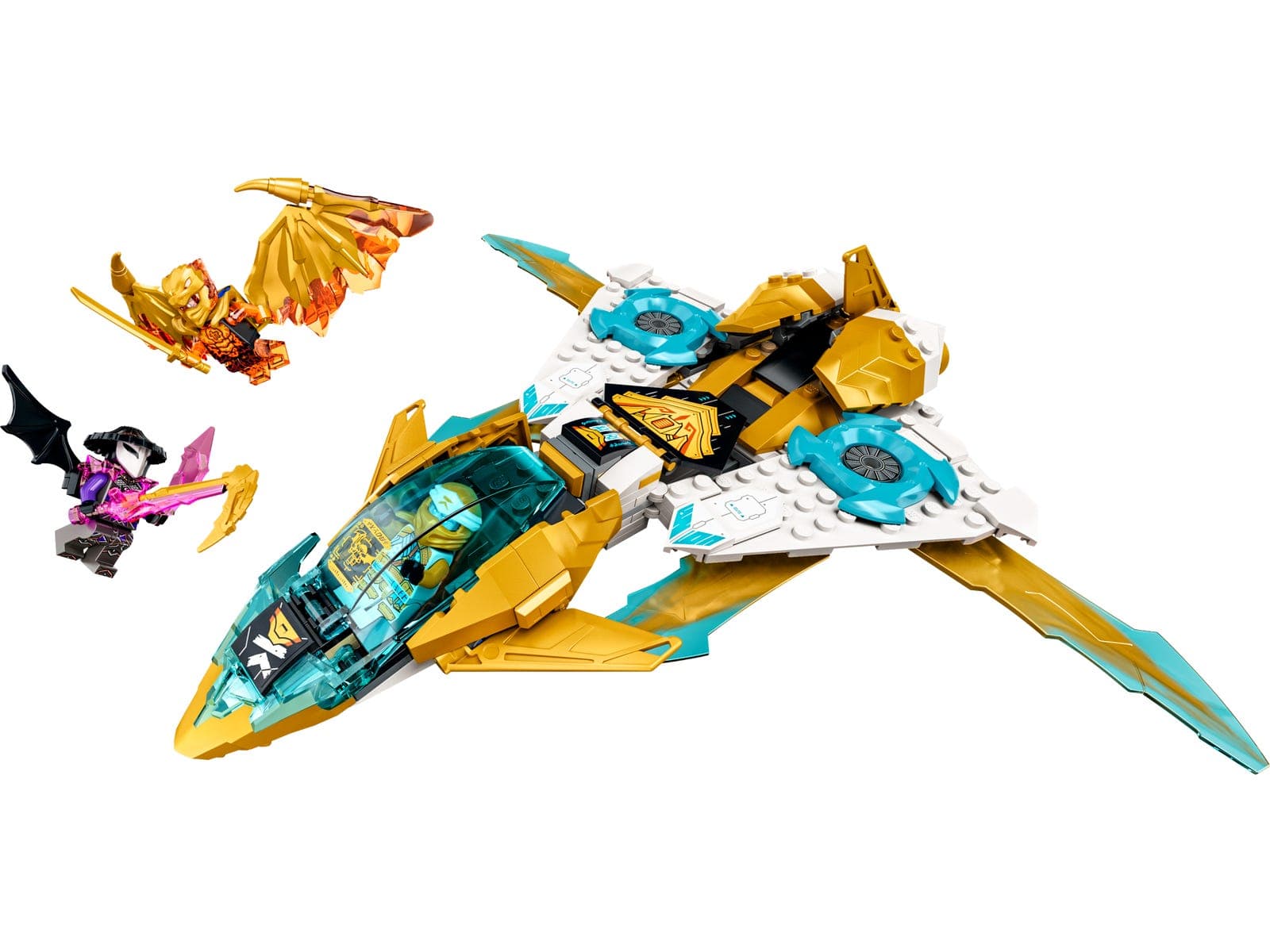 LEGO sættet Zane's Golden Dragon Jet