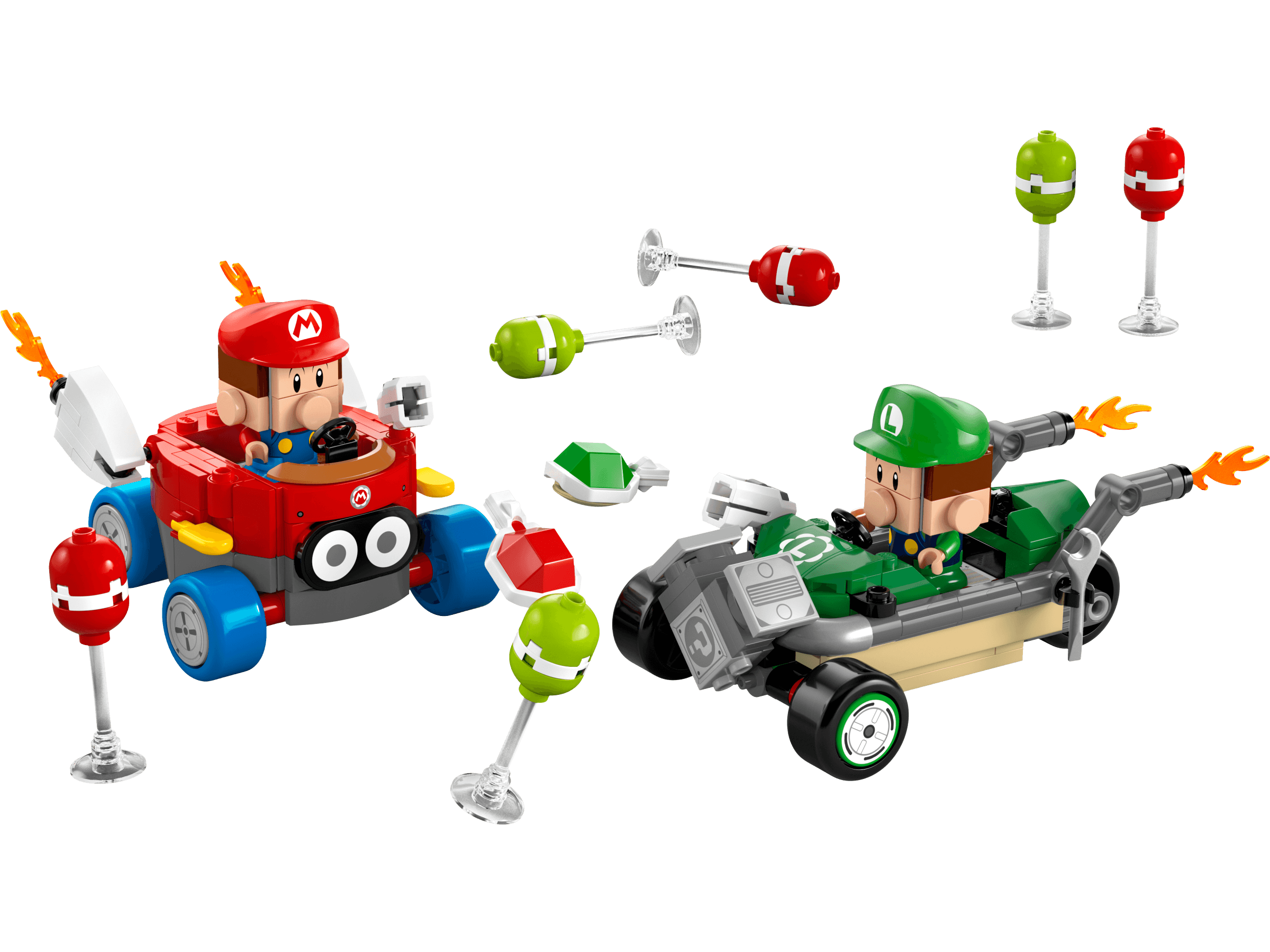 LEGO sættet Mario Kart – Baby Mario vs. Baby Luigi