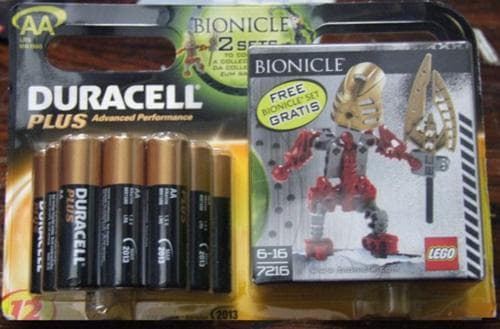 LEGO sættet Gold Good Guy - looking Right (Duracell 12 pack AA) {Turaga Lhikan}