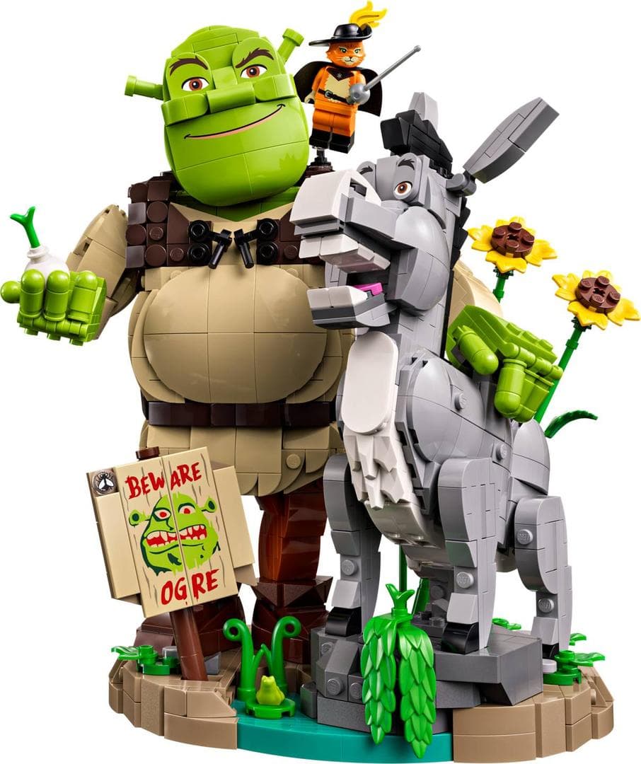 LEGO sættet Shrek, Donkey & Puss in Boots