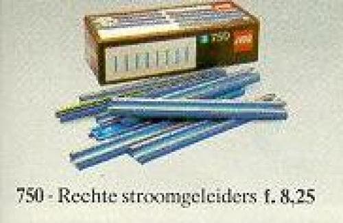 LEGO sættet 8 Straight 12V Conducting Rails