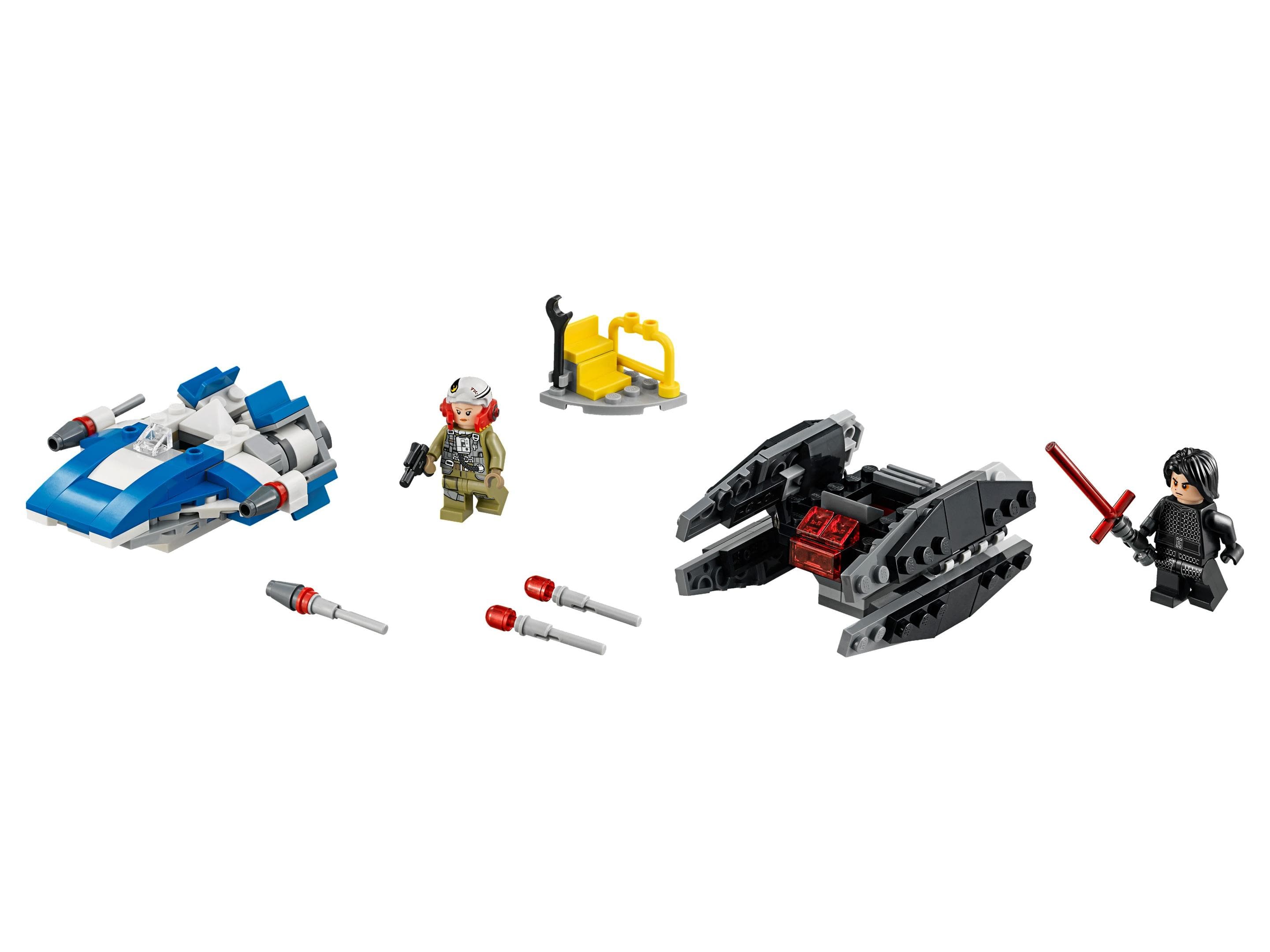 LEGO sættet A-Wing vs. TIE Silencer Microfighters