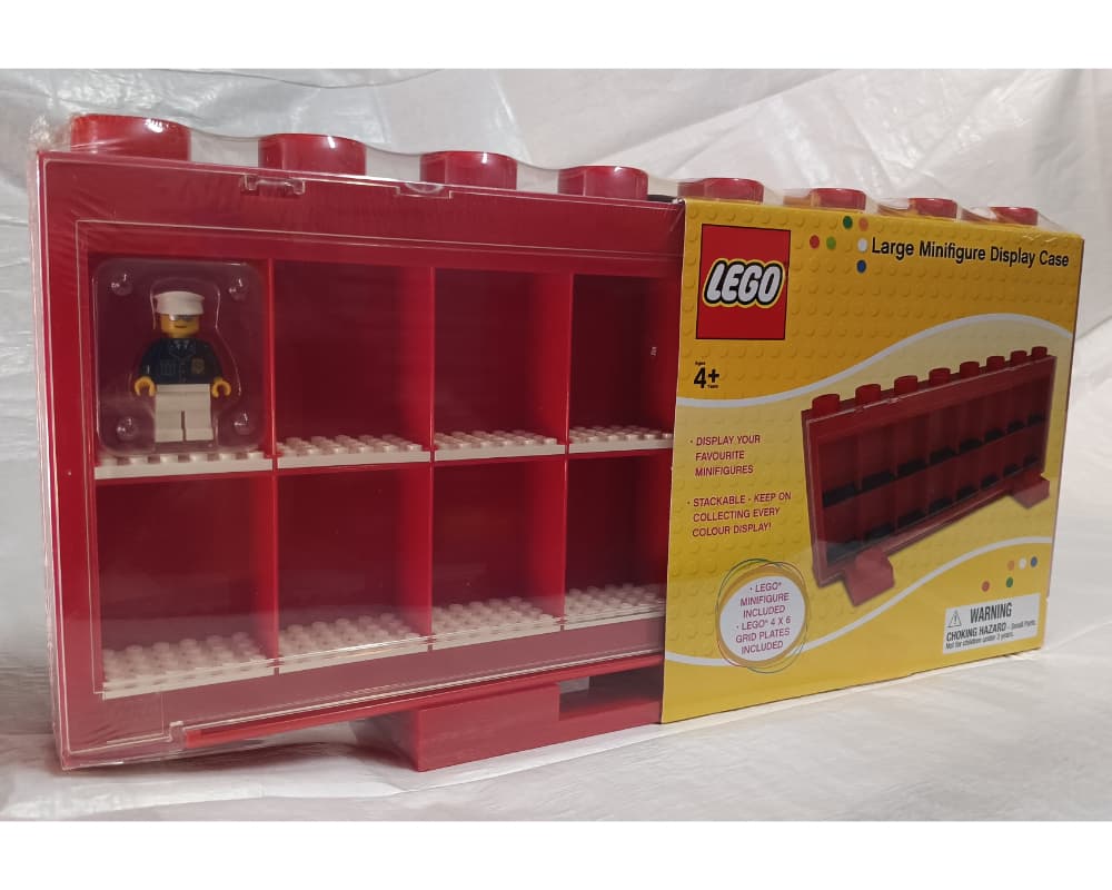 LEGO sættet Minifigure Display Case Large Red