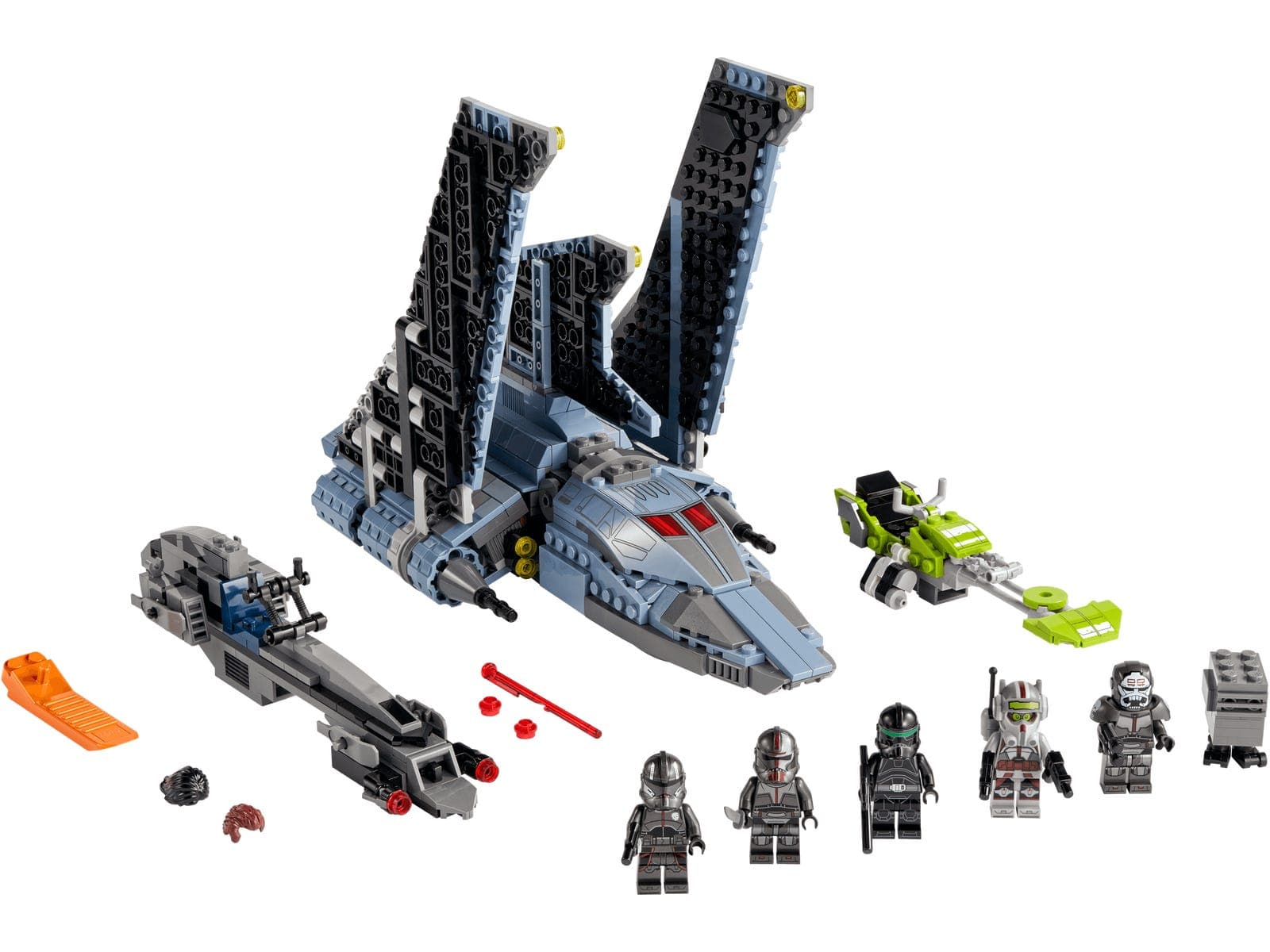 LEGO sættet The Bad Batch Attack Shuttle