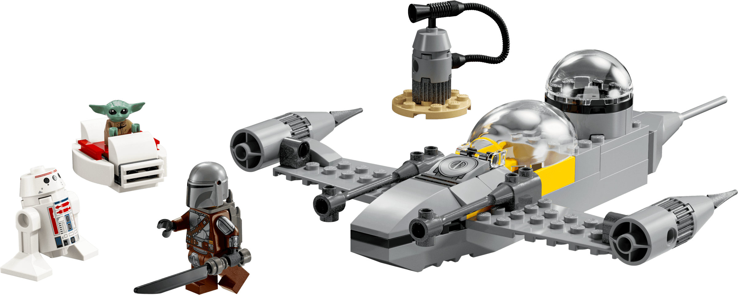 LEGO sættet Mando and Grogu's N-1 Starfighter