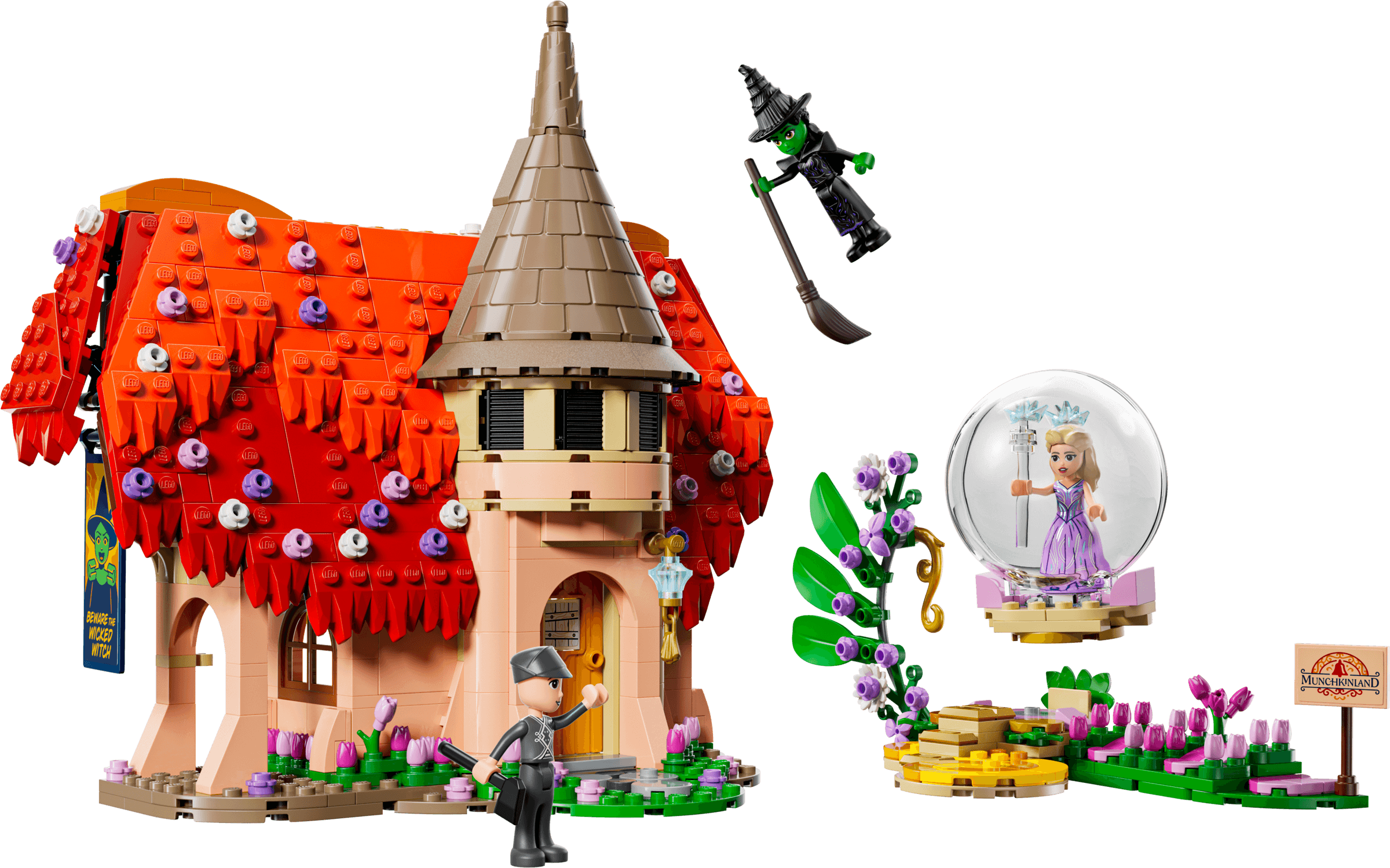 LEGO sættet Glinda & Elphaba Visit Munchkinland