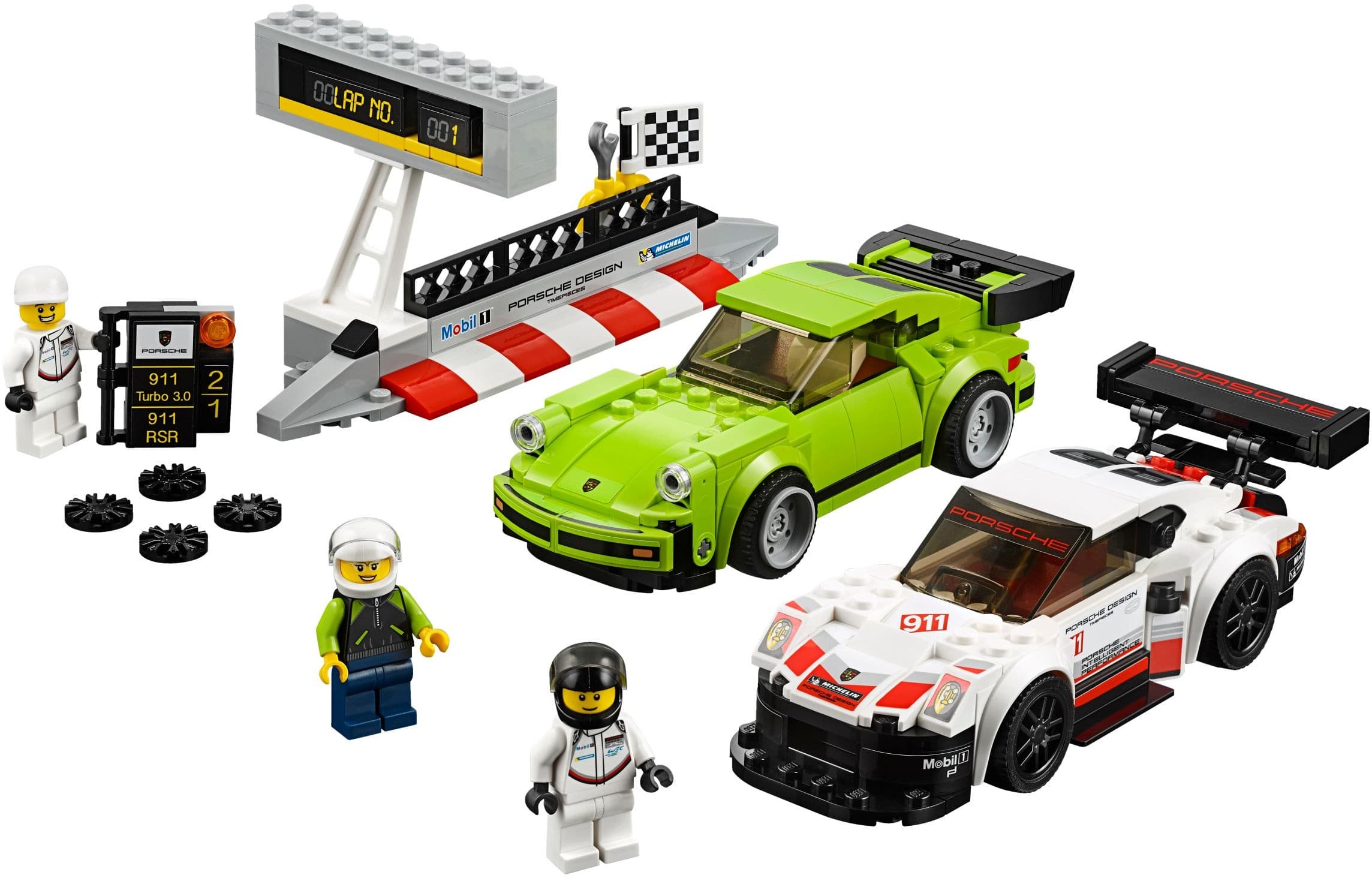 LEGO sættet Porsche 911 RSR and 911 Turbo 3.0