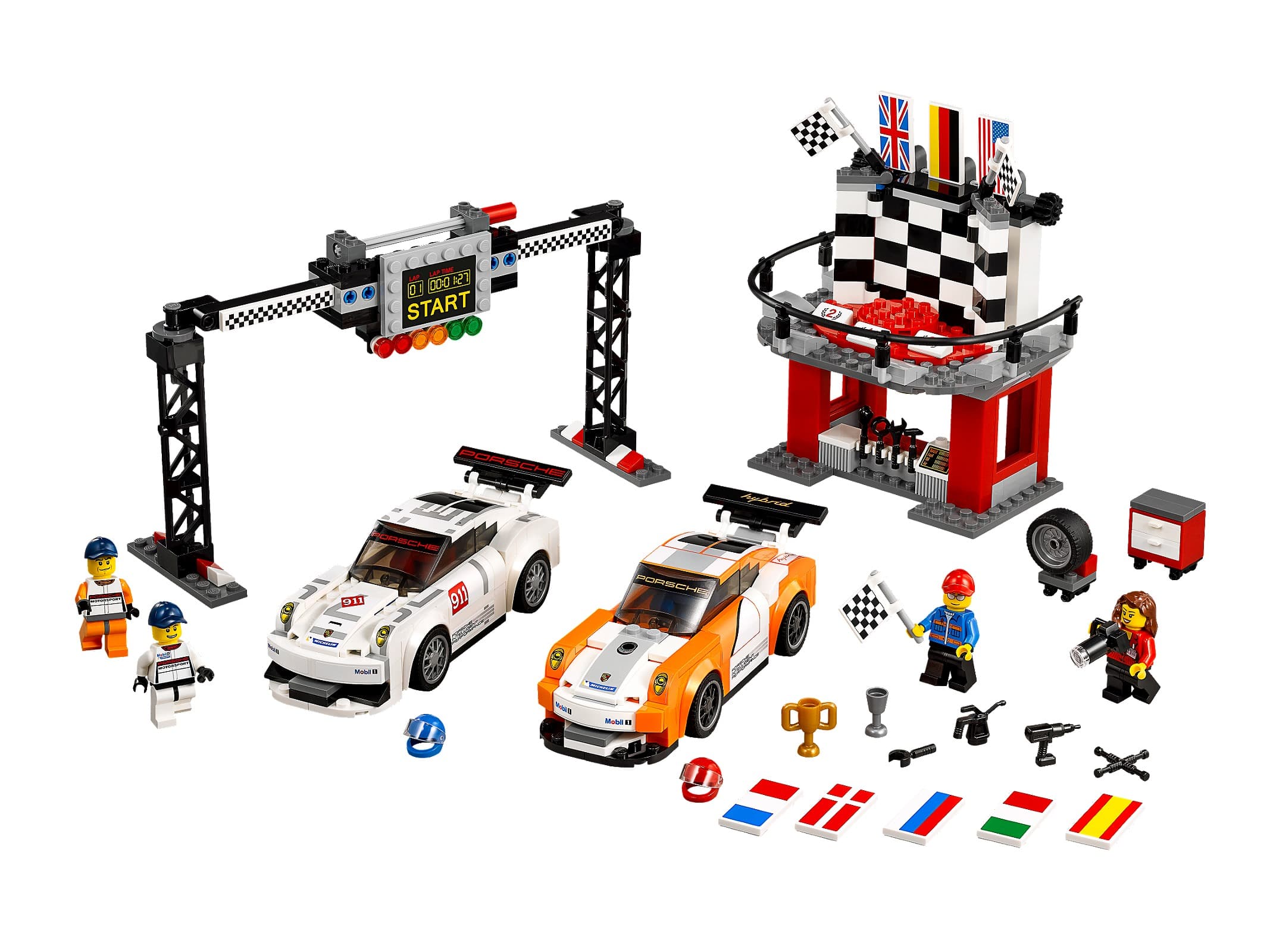 LEGO sættet Porsche 911 GT Finish Line