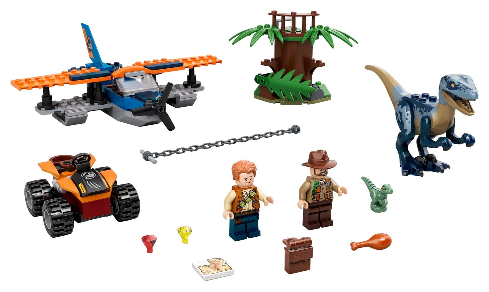 LEGO sættet Velociraptor: Biplane Rescue Mission​