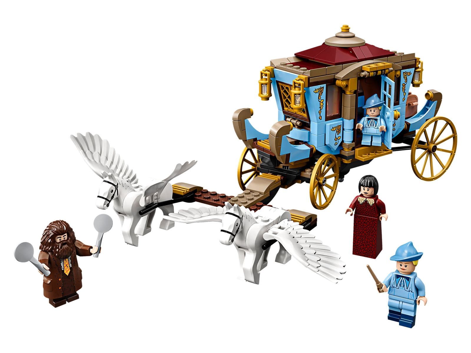 LEGO sættet Beauxbatons' Carriage: Arrival at Hogwarts