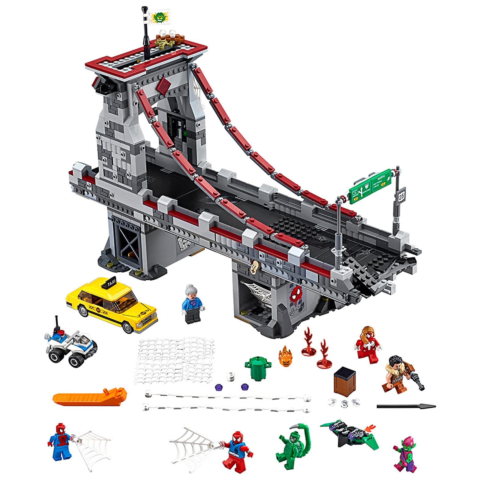 LEGO sættet Spider-Man: Web Warriors Ultimate Bridge Battle