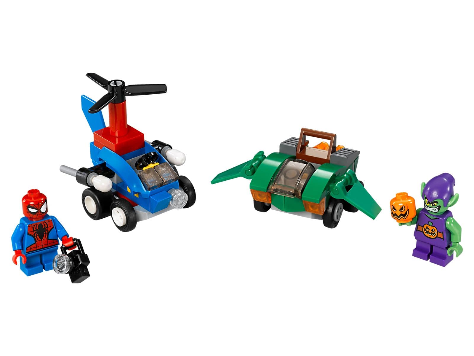 LEGO sættet Mighty Micros: Spider-Man vs. Green Goblin