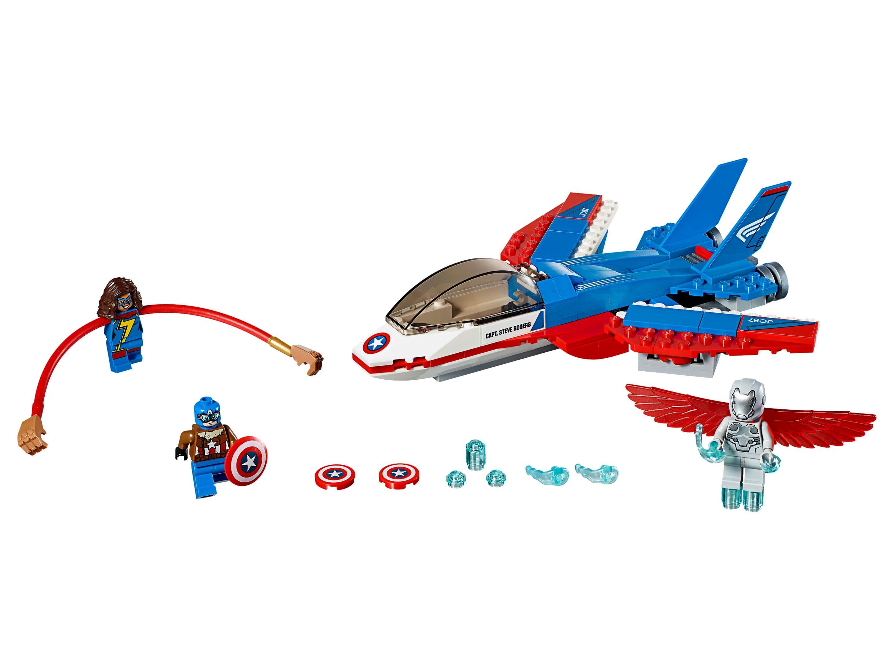 LEGO sættet Captain America Jet Pursuit