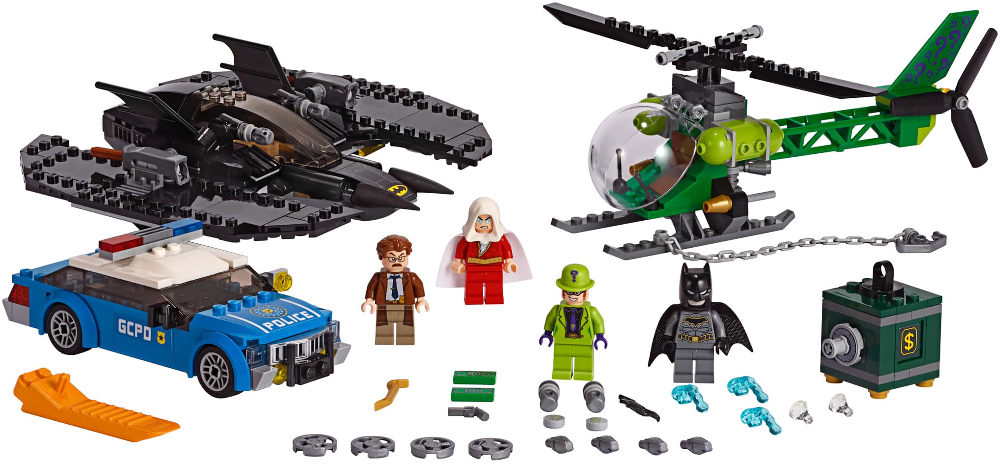 LEGO sættet Batman Batwing and The Riddler Heist
