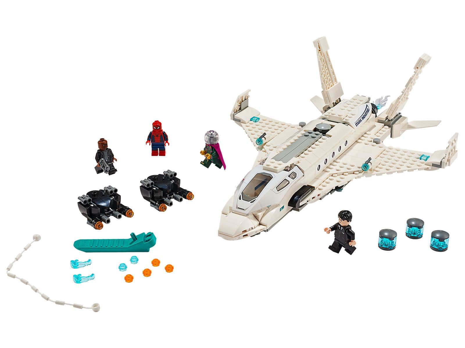 LEGO sættet Stark Jet and the Drone Attack