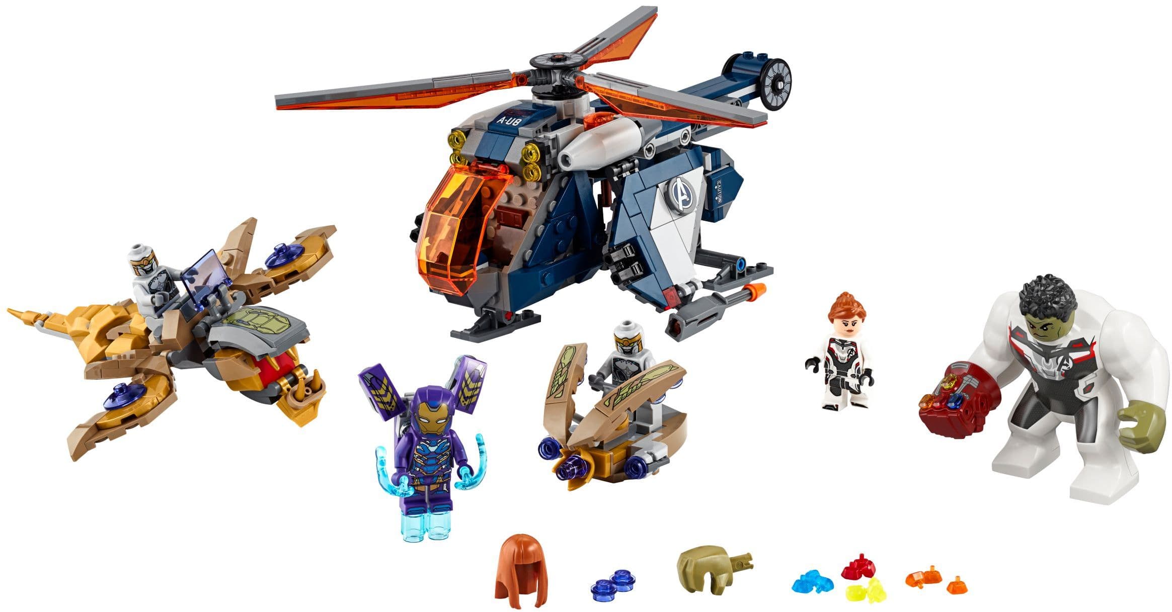 LEGO sættet Avengers Hulk Helicopter Rescue
