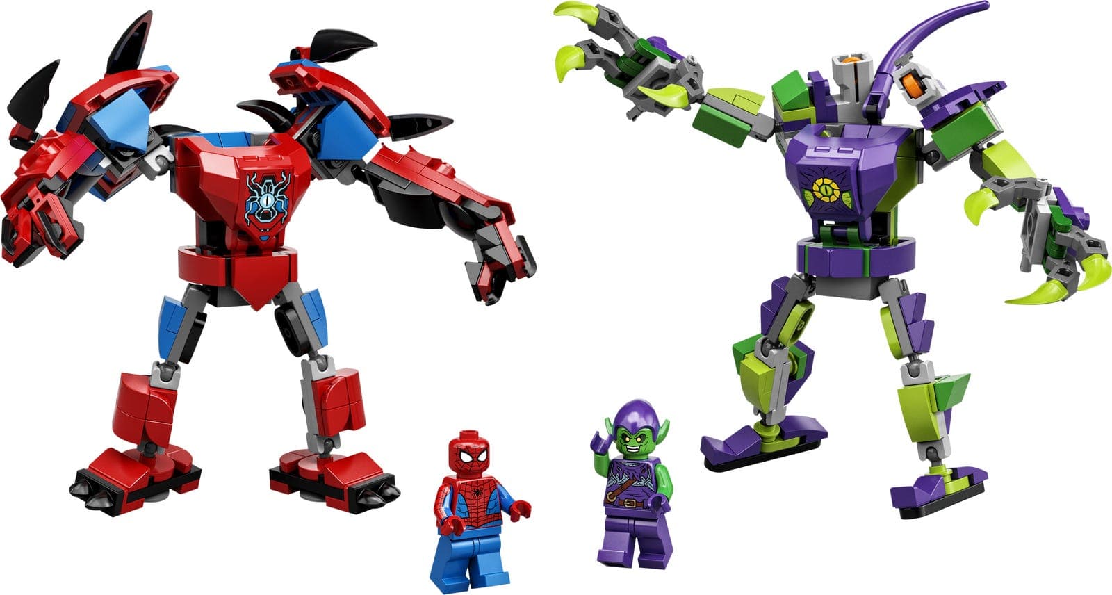 LEGO sættet Spider-Man & Green Goblin Mech Battle