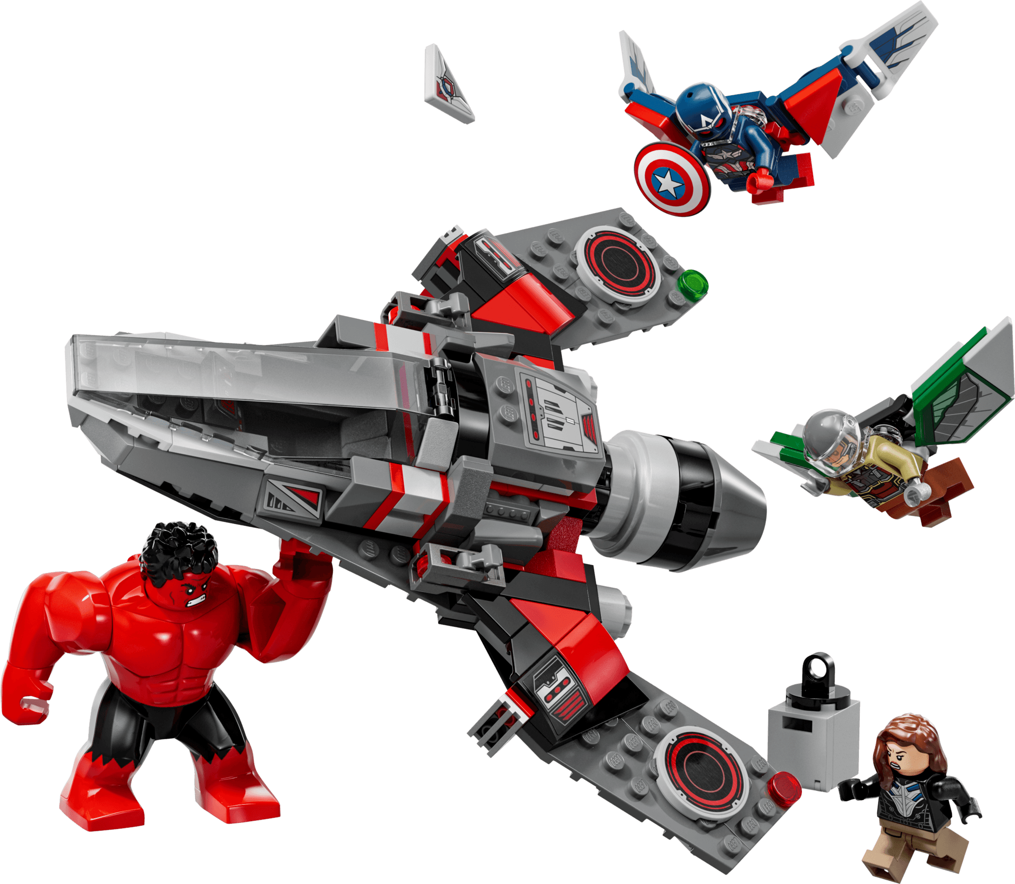 LEGO sættet Captain America vs. Red Hulk Battle
