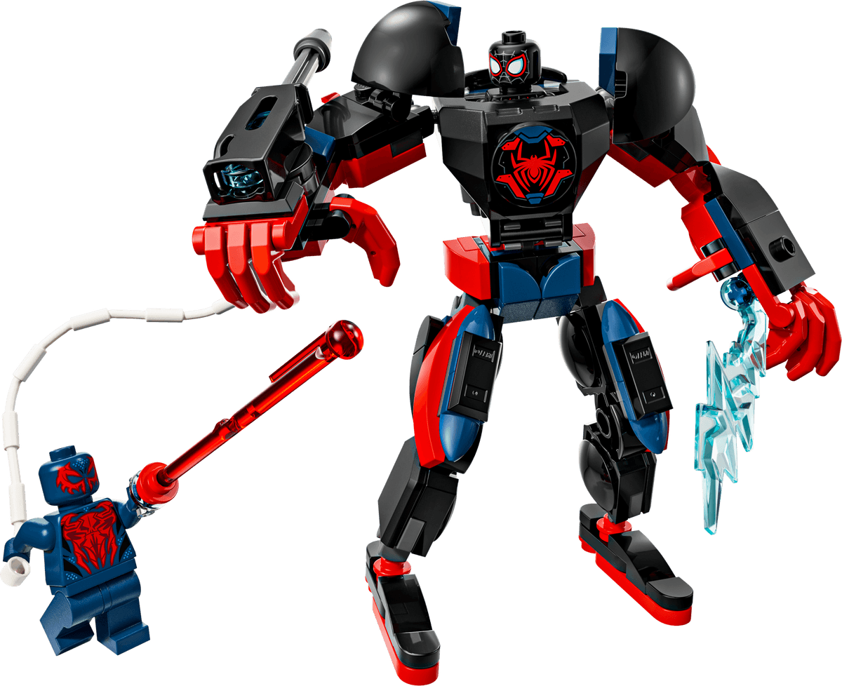 LEGO sættet Miles Morales Mech vs. Spider-Man 2099