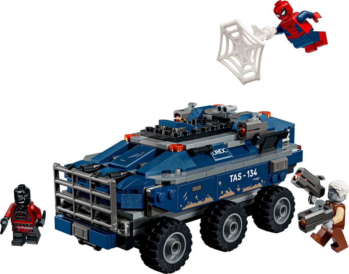 LEGO sættet Spider-Man Prison Transport Chase