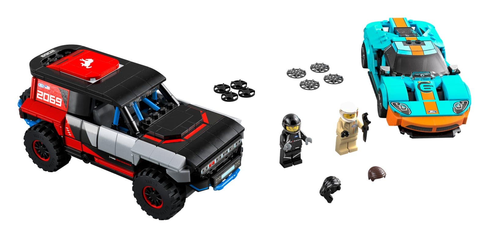 LEGO sættet Ford GT Heritage Edition and Bronco R