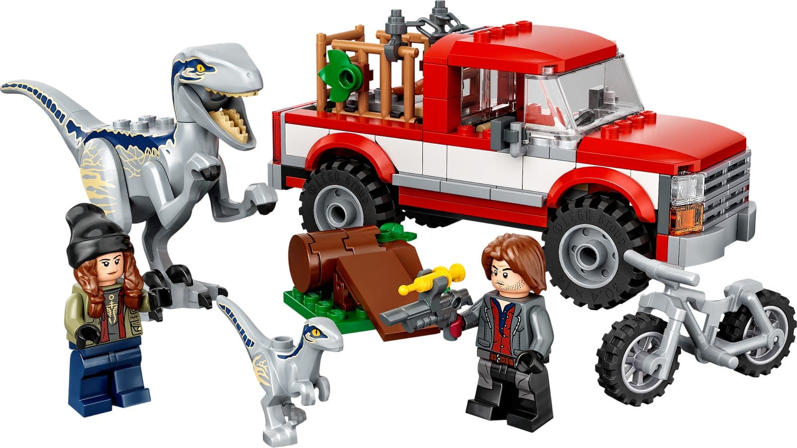 LEGO sættet Blue & Beta Velociraptor Capture