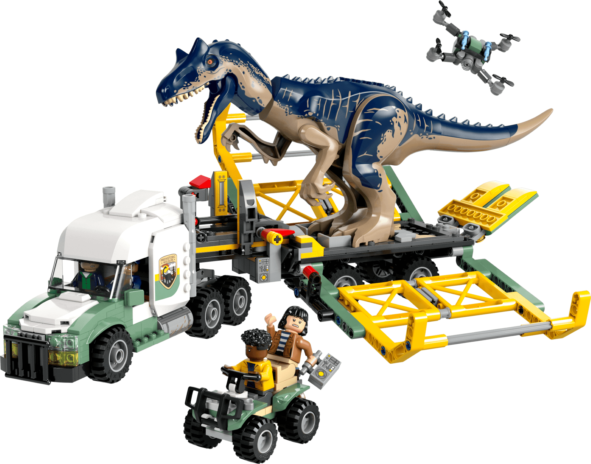 LEGO sættet Dinosaur Missions: Allosaurus Transport Truck