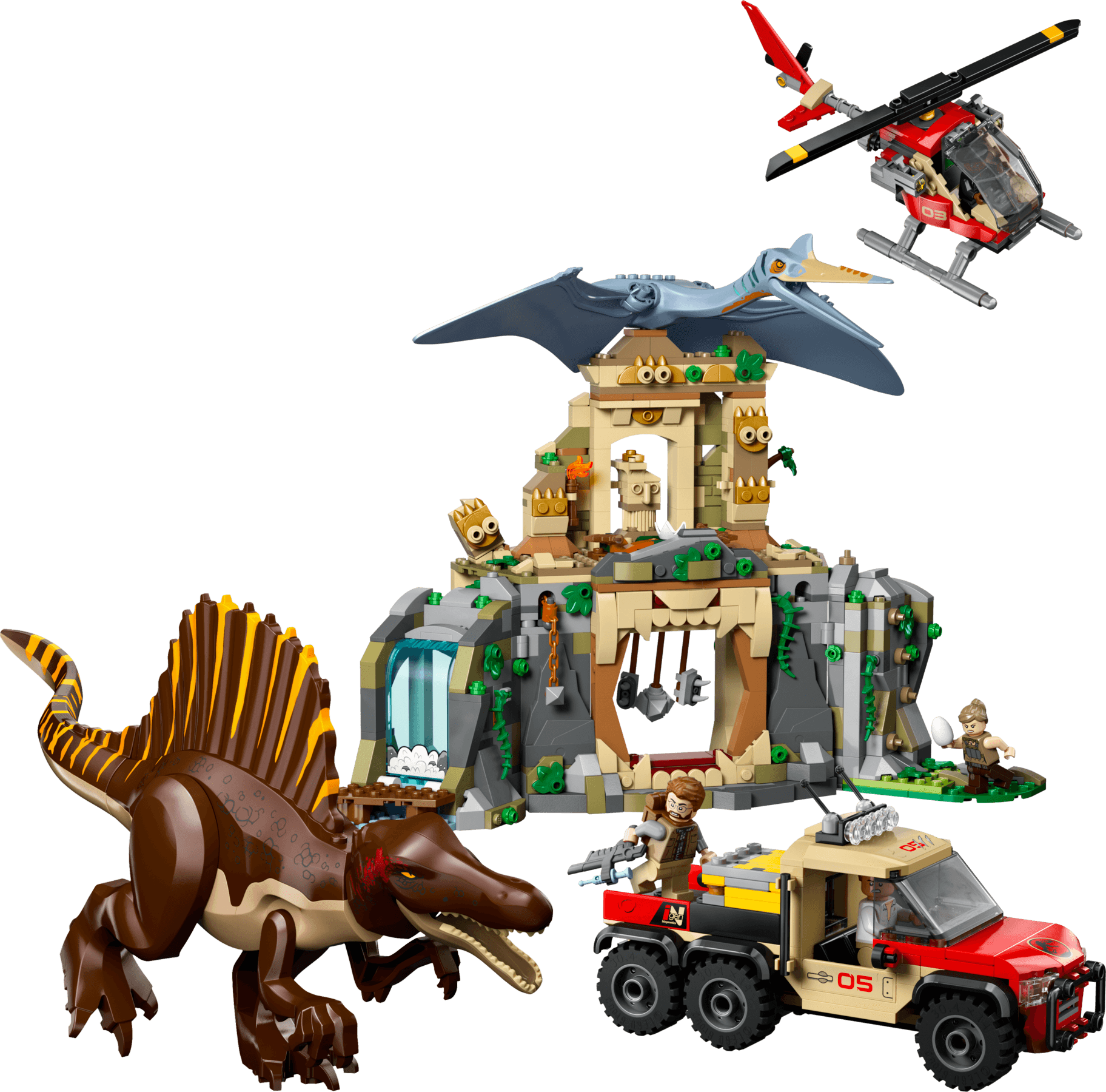 LEGO sættet Spinosaurus & Quetzalcoatlus Air Mission