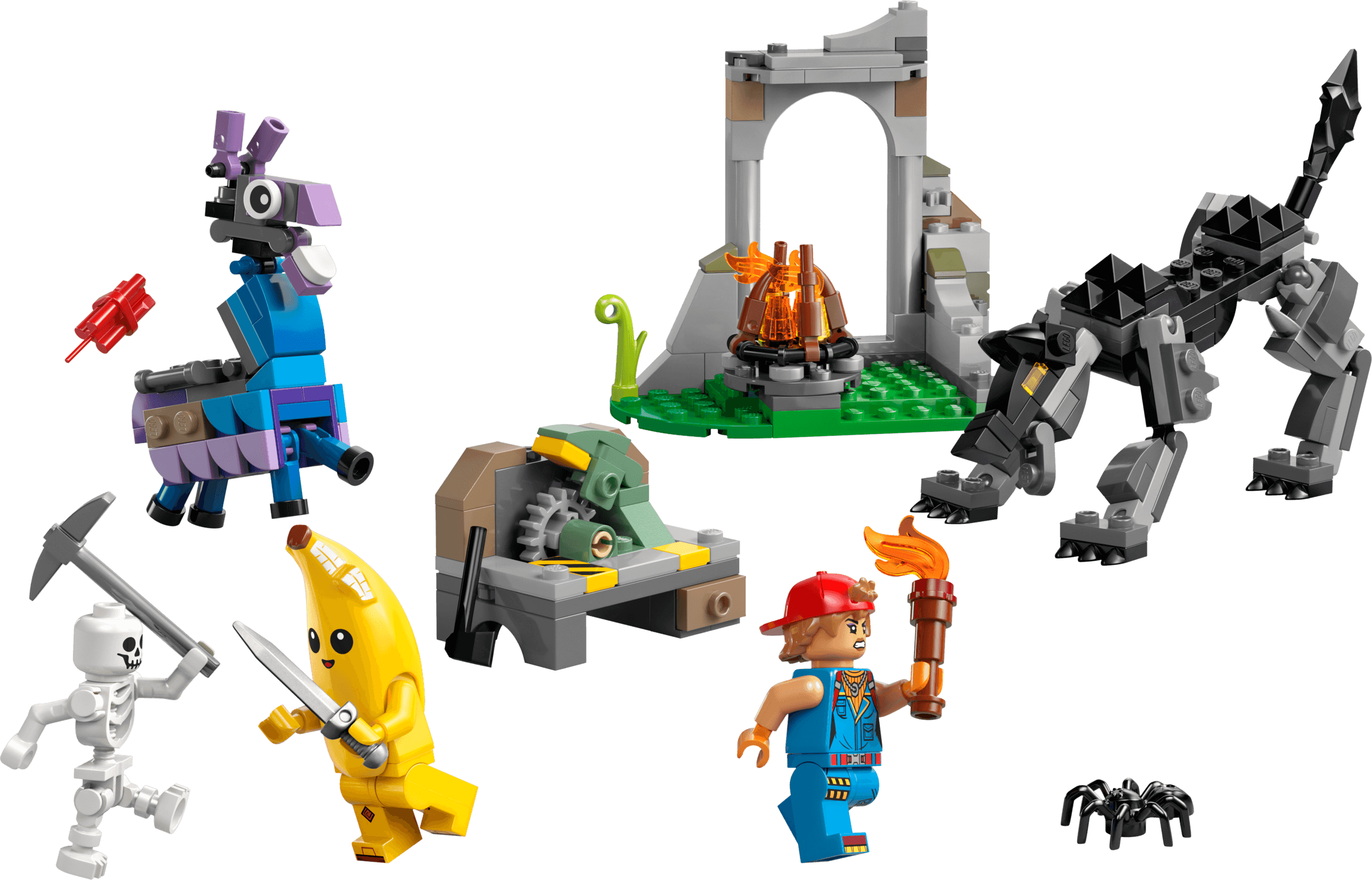 LEGO sættet Peely & Sparkplug's Camp