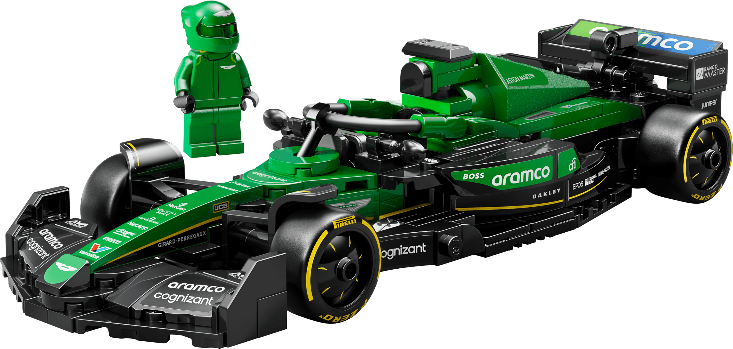 LEGO sættet Aston Martin Aramco F1 AMR24 Race Car