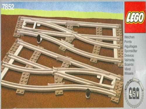 LEGO sættet Left and Right Points Manual Gray 4.5v