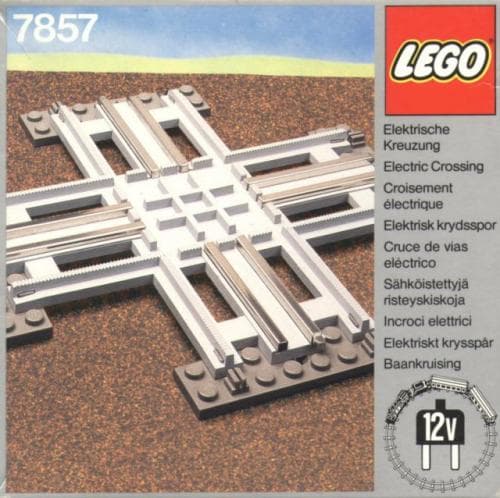 LEGO sættet Crossing, Electric Rails Gray 12v