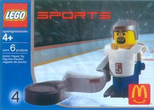 LEGO sættet McDonald's Sports Set Number 4 - White Hockey Player #5