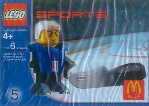LEGO sættet McDonald's Sports Set Number 5 - Blue Hockey Player #4