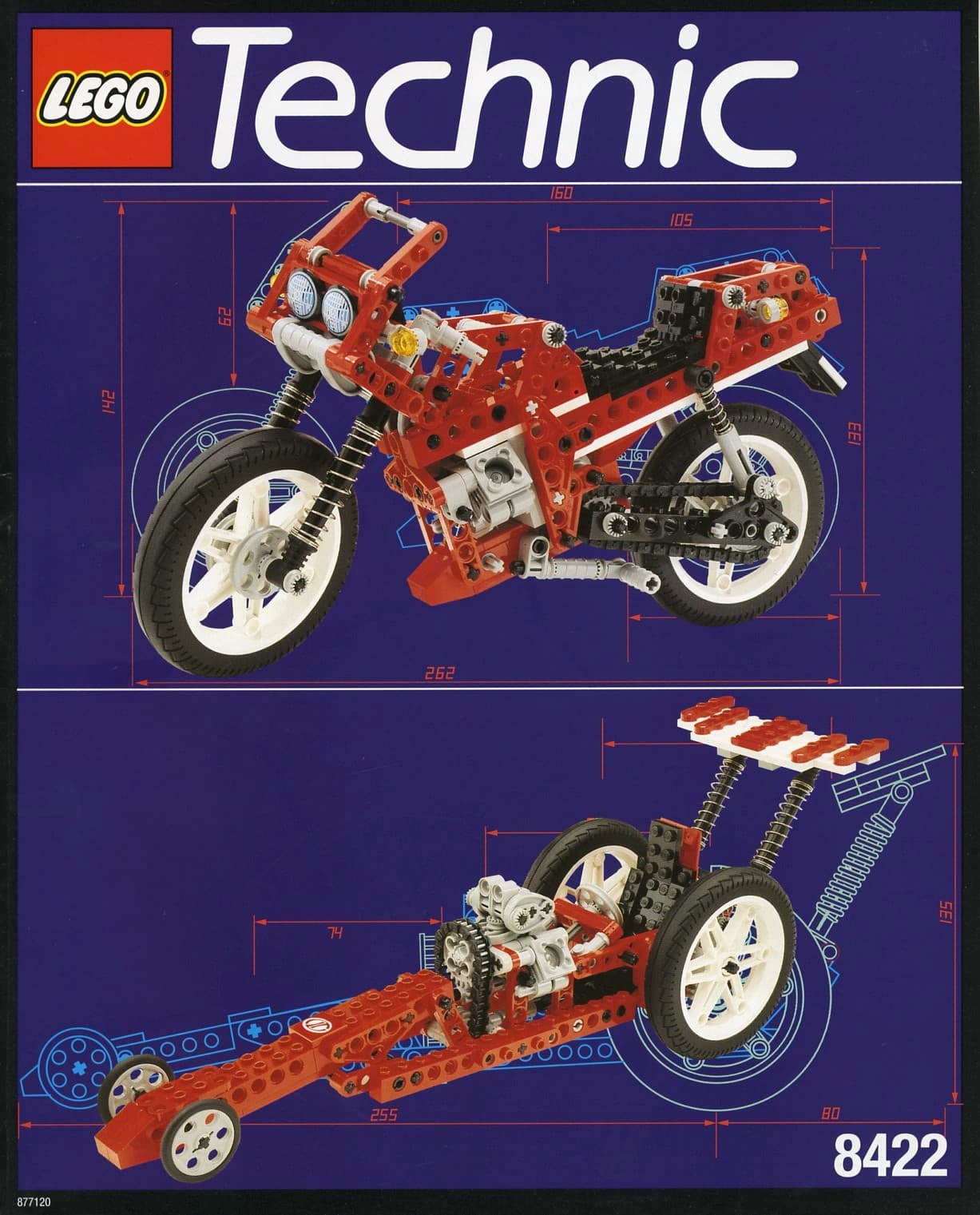 LEGO sættet Circuit Shock Racer / V-Twin Super Bike