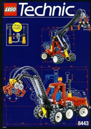 LEGO sættet Pneumatic Log Loader / Pneumatic Logger