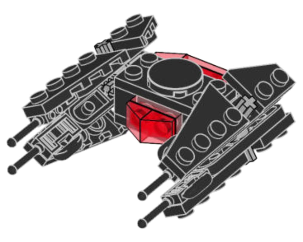 LEGO sættet Kylo Ren's TIE Silencer