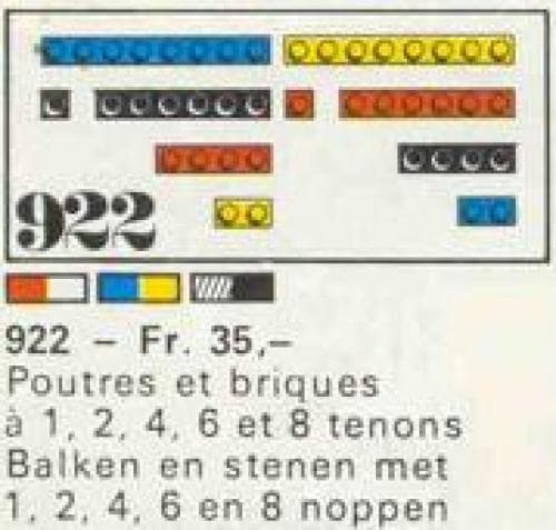 LEGO sættet 28 Bricks with 1, 2, 4, 6 and 8 Studs [Red/White]