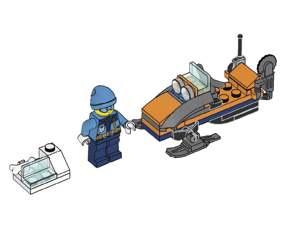 LEGO sættet Arctic Explorer with Snowmobile